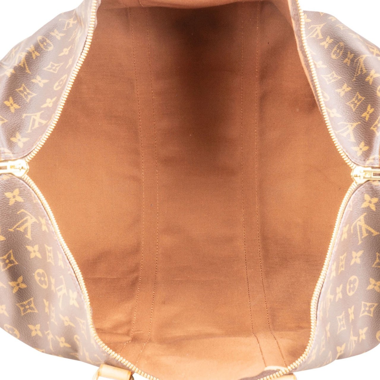 Louis Vuitton Monogram Canvas Keepall 55 Bandoulière Travel Bag Bruin