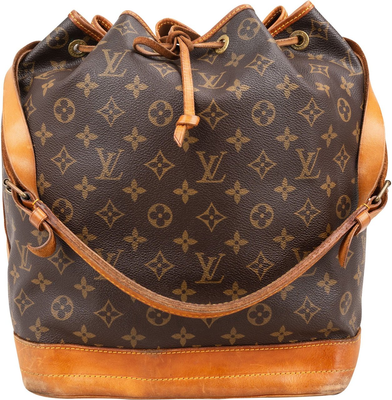 Louis Vuitton Monogram Canvas Sac Noé Grande Shoulder Bag Bruin