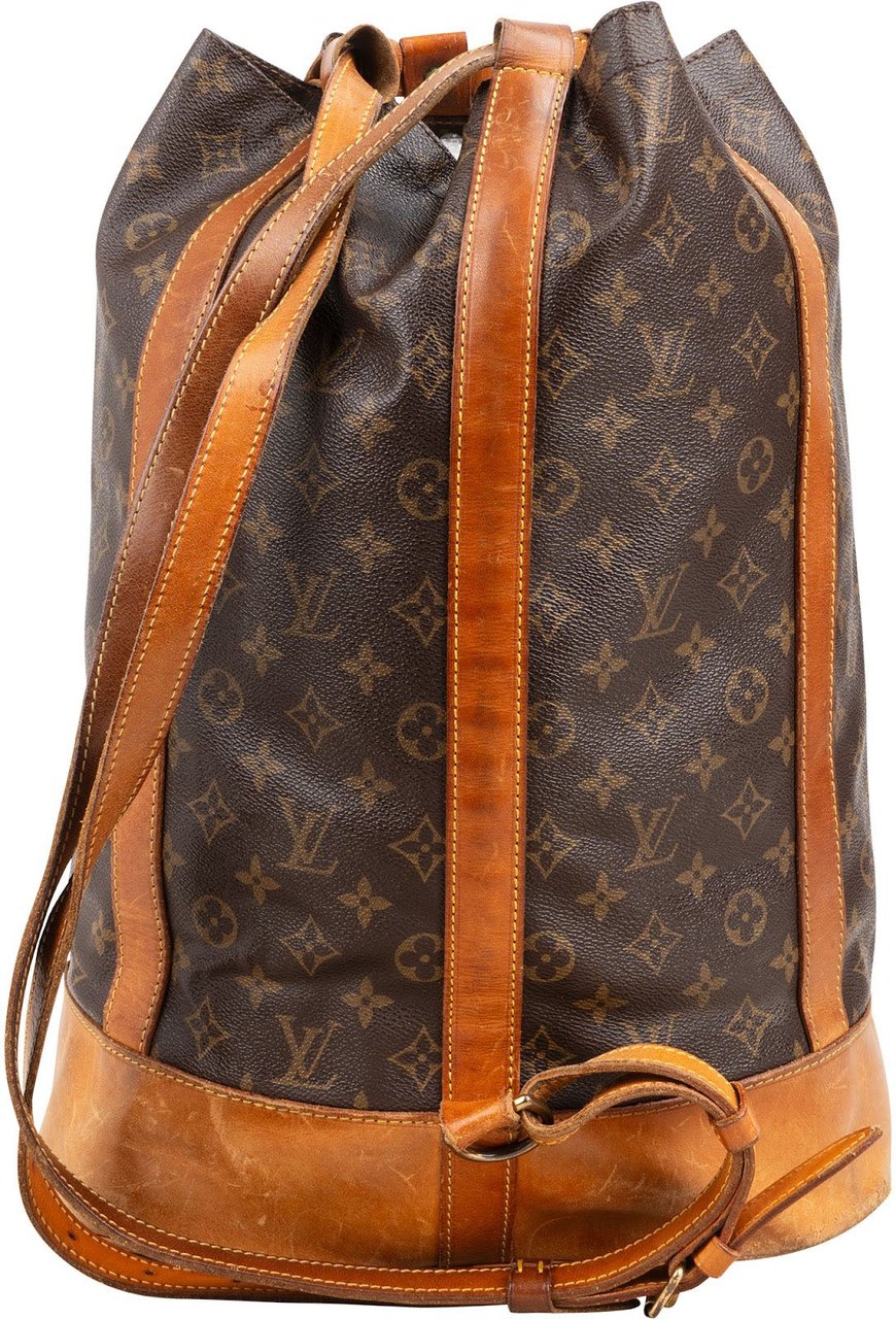 Louis Vuitton Monogram Canvas Randonnee GM Backpack Shoulder Bag Bruin