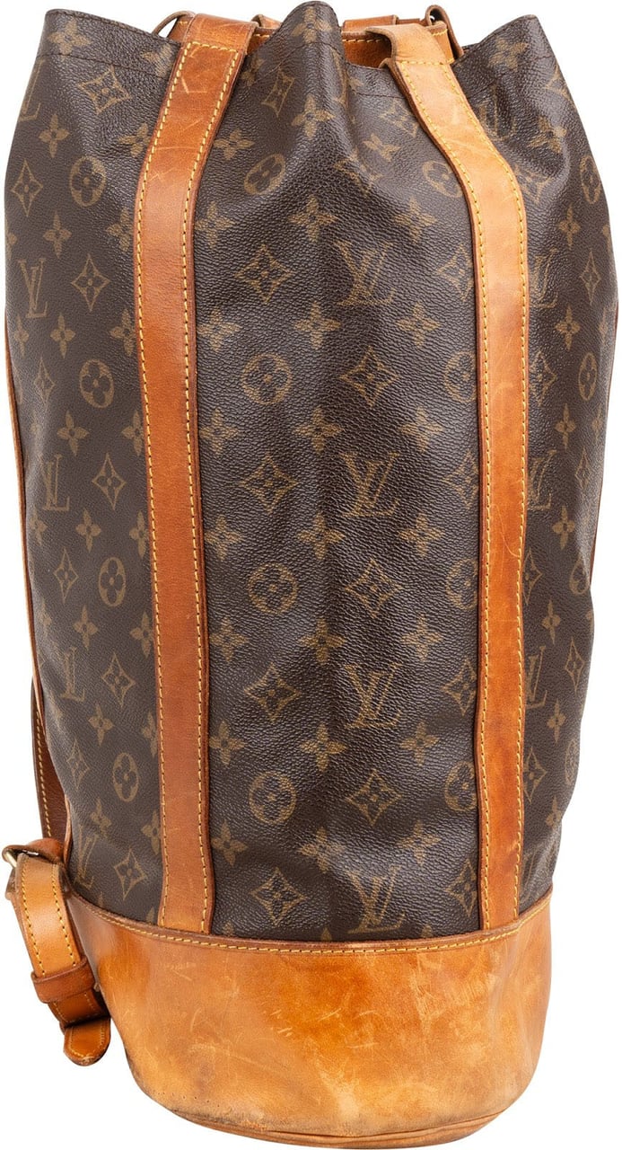 Louis Vuitton Monogram Canvas Randonnee GM Backpack Shoulder Bag Bruin