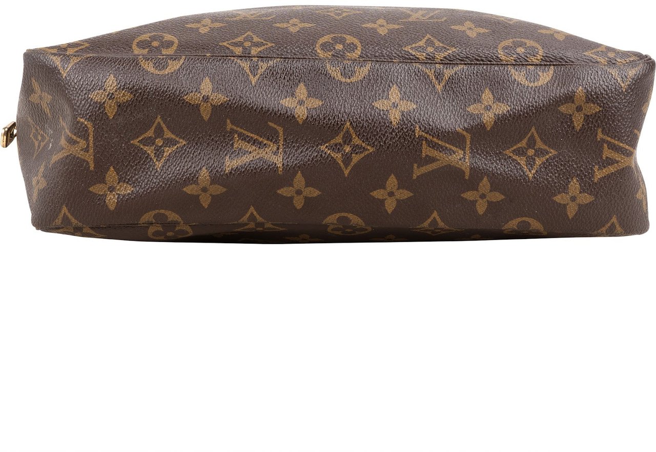 Louis Vuitton Monogram Canvas Trousse Toilette 28 Clutch Bruin