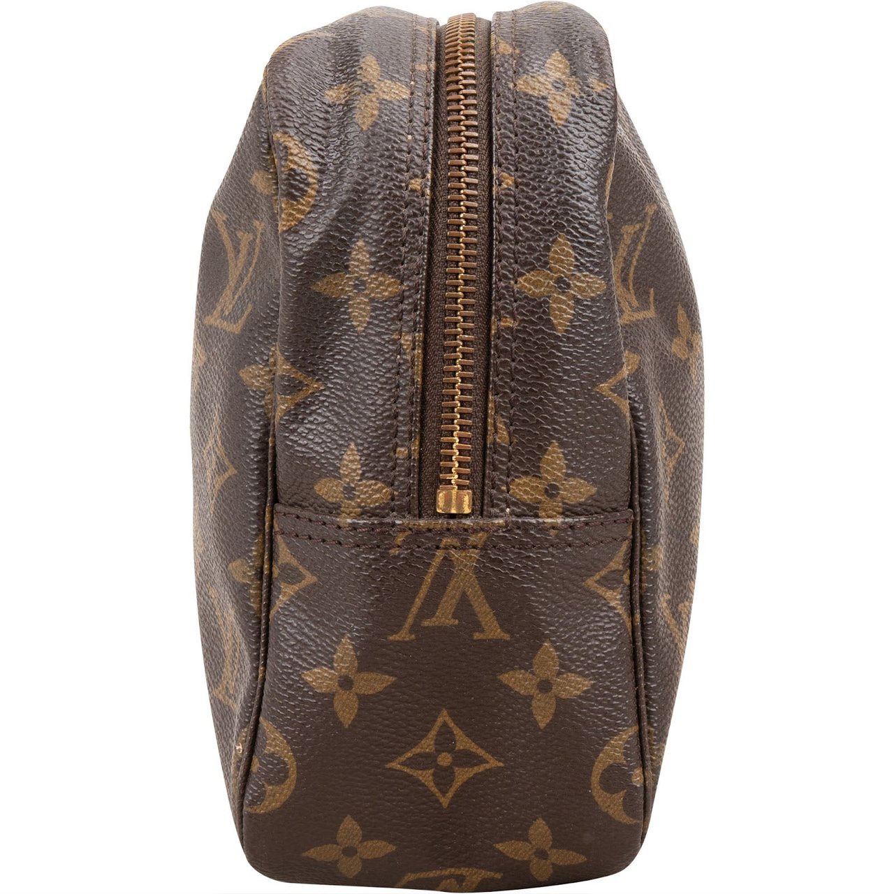 Louis Vuitton Monogram Canvas Trousse Toilette 28 Clutch Bruin