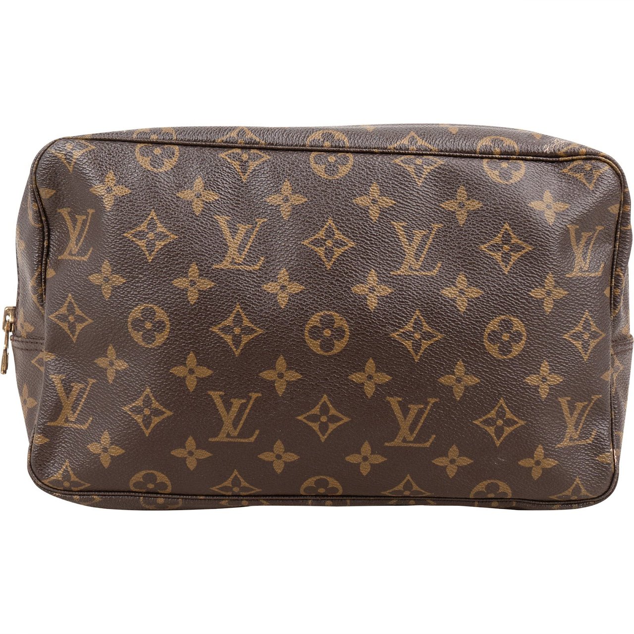 Louis Vuitton Monogram Canvas Trousse Toilette 28 Clutch Bruin