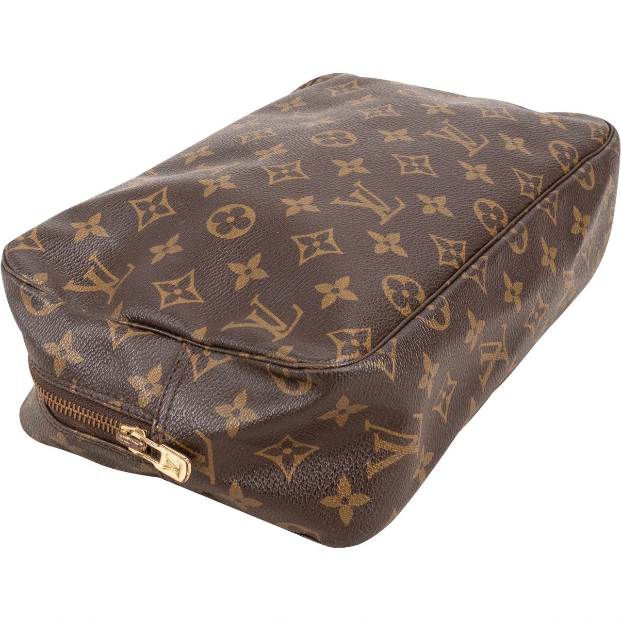 Louis Vuitton Monogram Canvas Trousse Toilette 28 Clutch Bruin