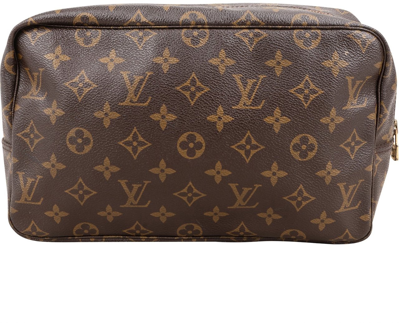 Louis Vuitton Monogram Canvas Trousse Toilette 28 Clutch Bruin