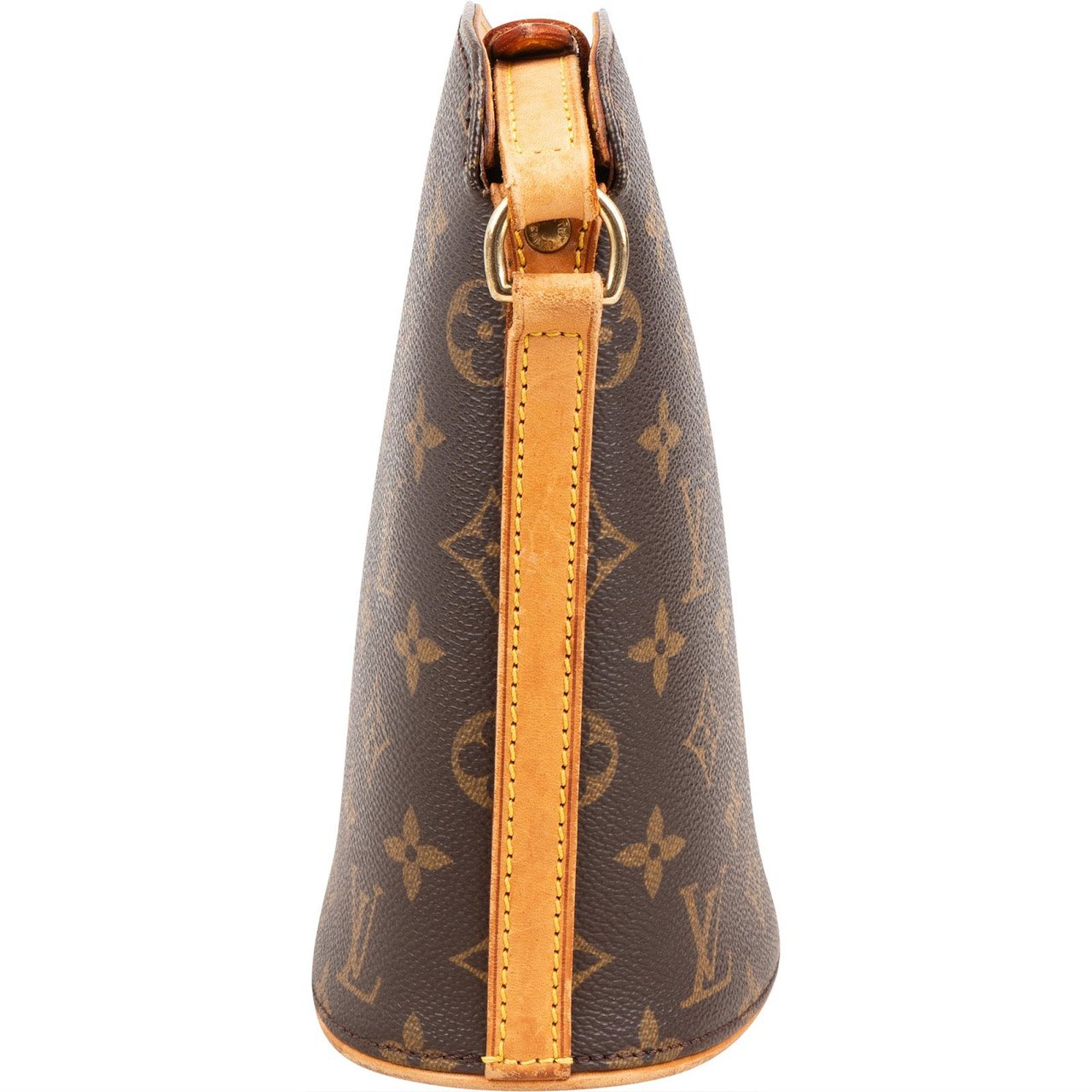 Louis Vuitton Monogram Canvas Drouot Crossbody Bag Bruin
