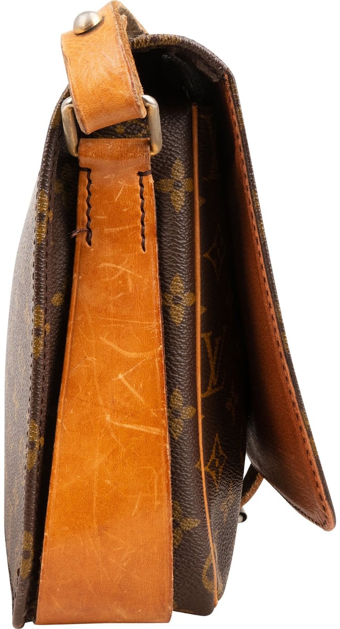 Louis Vuitton Monogram Canvas Cartouchiere GM Crossbody Bag Bruin
