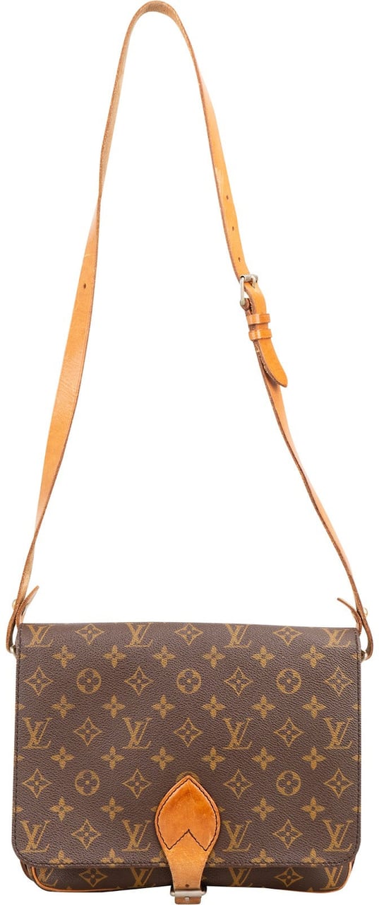 Louis Vuitton Monogram Canvas Cartouchiere GM Crossbody Bag Bruin