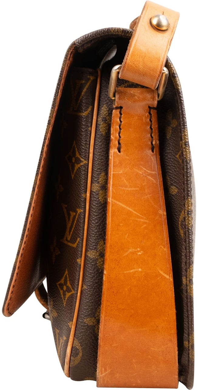 Louis Vuitton Monogram Canvas Cartouchiere GM Crossbody Bag Bruin