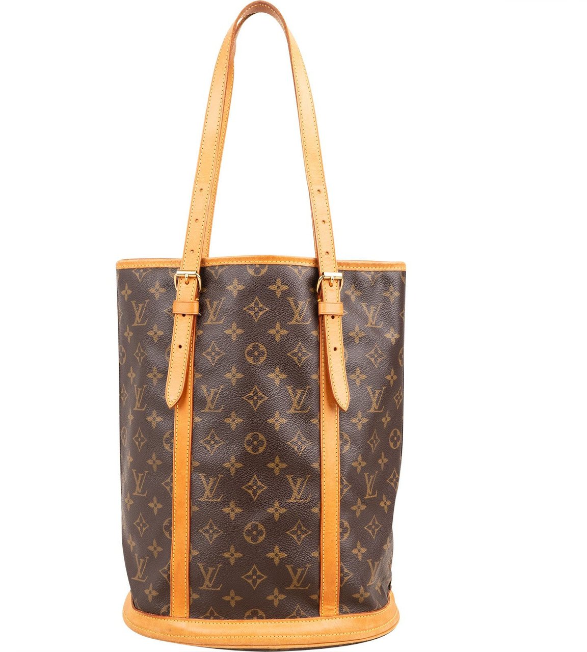 Louis Vuitton Monogram Canvas Bucket GM Shoulder Bag Bruin