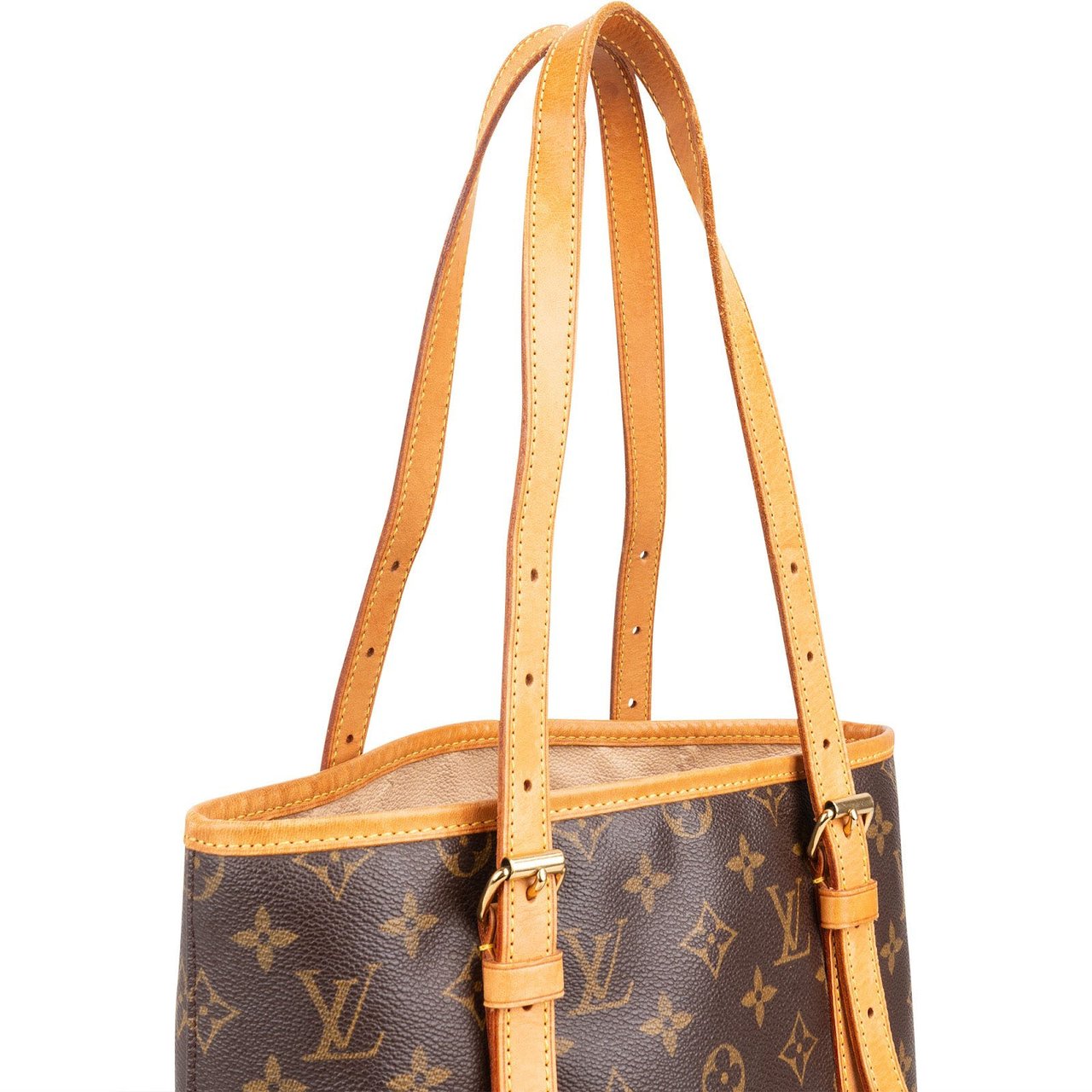 Louis Vuitton Monogram Canvas Bucket GM Shoulder Bag Bruin