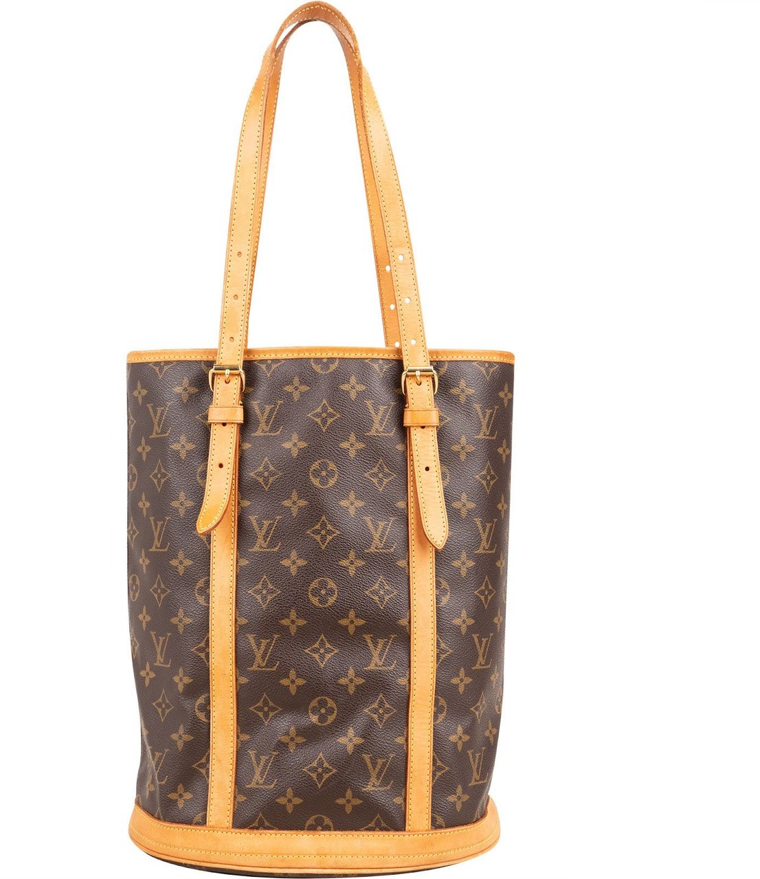 Louis Vuitton Monogram Canvas Bucket GM Shoulder Bag Bruin