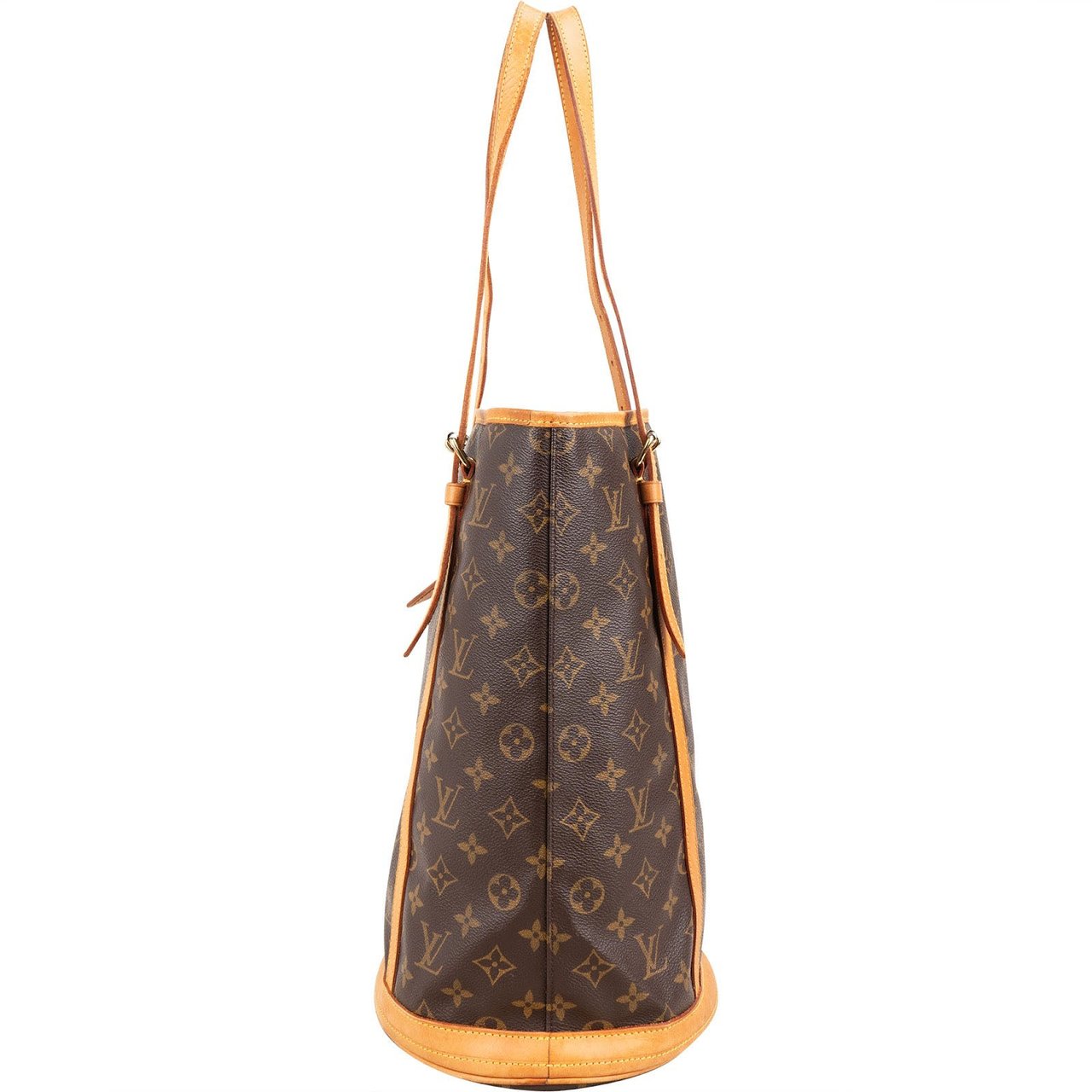 Louis Vuitton Monogram Canvas Bucket GM Shoulder Bag Bruin
