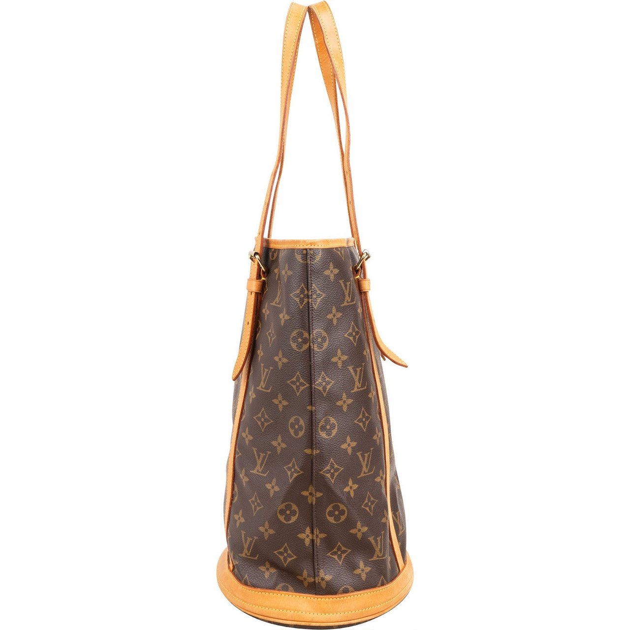 Louis Vuitton Monogram Canvas Bucket GM Shoulder Bag Bruin