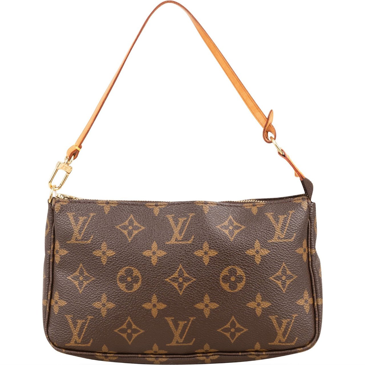 Louis Vuitton Monogram Canvas Pochette Accessoires Handbag Bruin