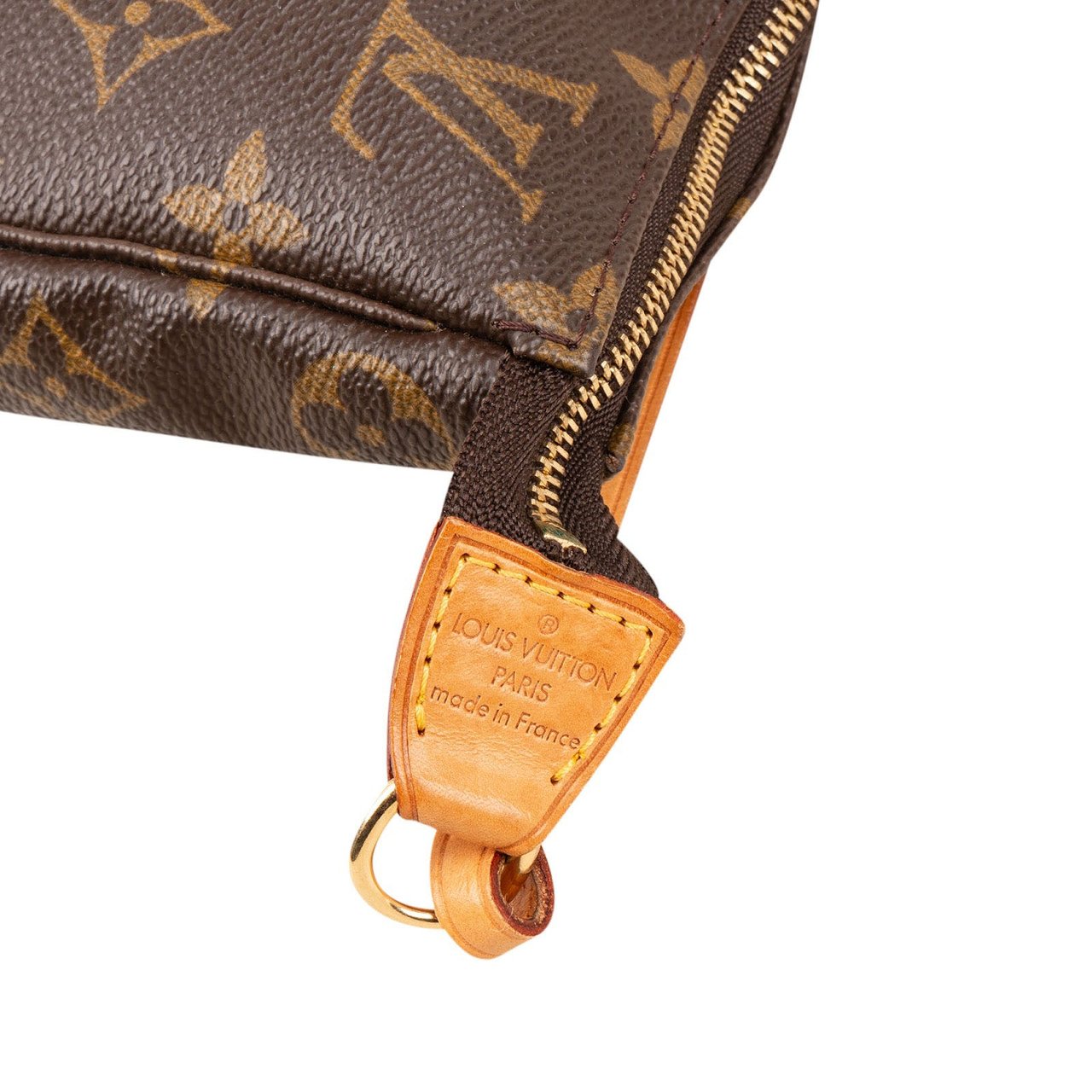 Louis Vuitton Monogram Canvas Pochette Accessoires Handbag Bruin