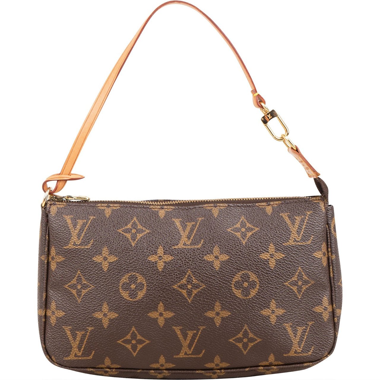 Louis Vuitton Monogram Canvas Pochette Accessoires Handbag Bruin