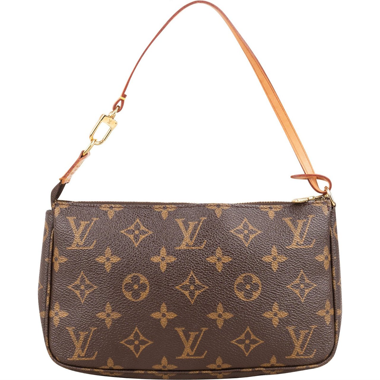 Louis Vuitton Monogram Canvas Pochette Accessoires Handbag Bruin
