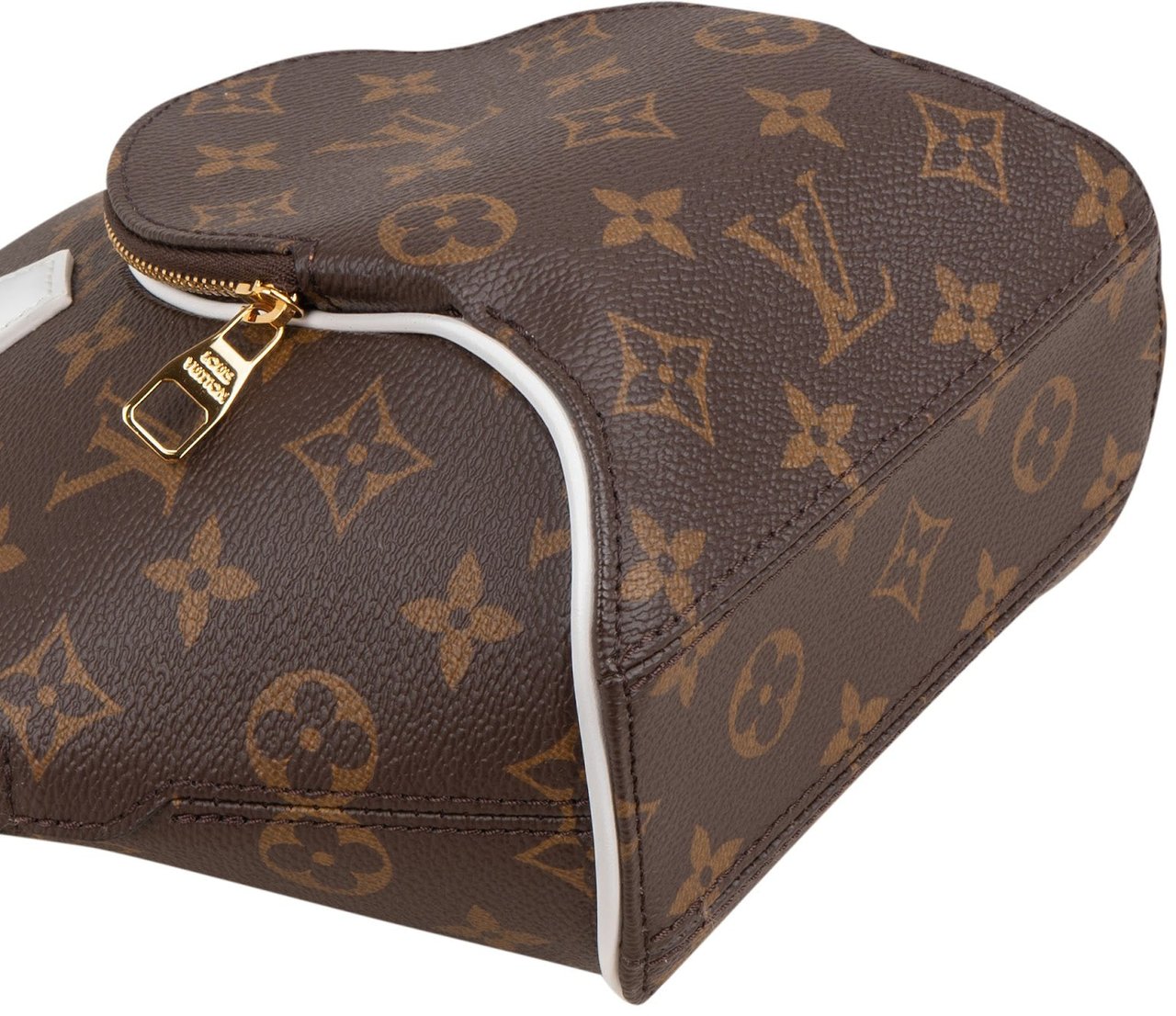 Louis Vuitton Monogram Canvas White Leather Limited Match Game On Ellipse BB Handbag Bruin