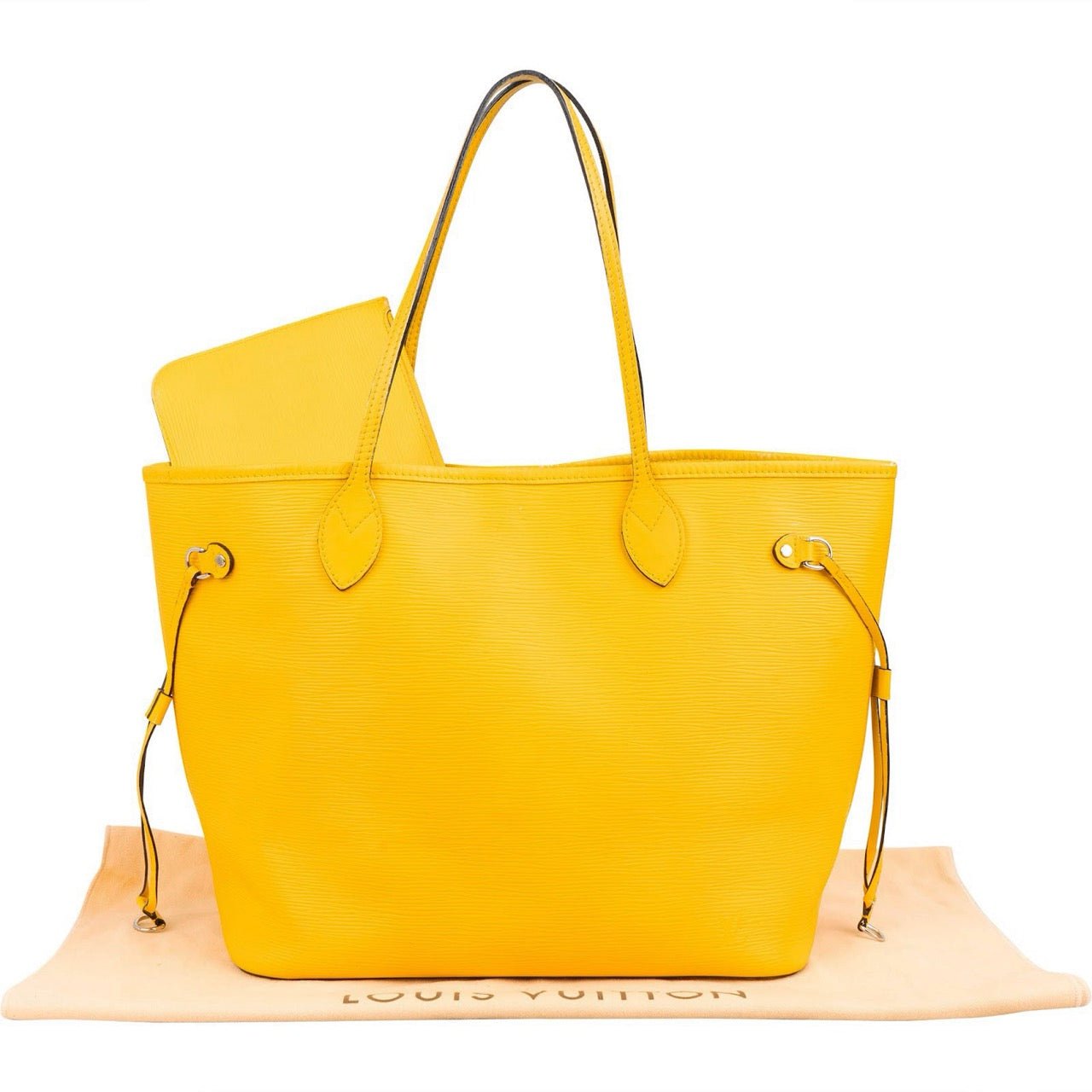 Louis Vuitton Yellow Epi Leather Neverfull MM Shoulder Bag Geel