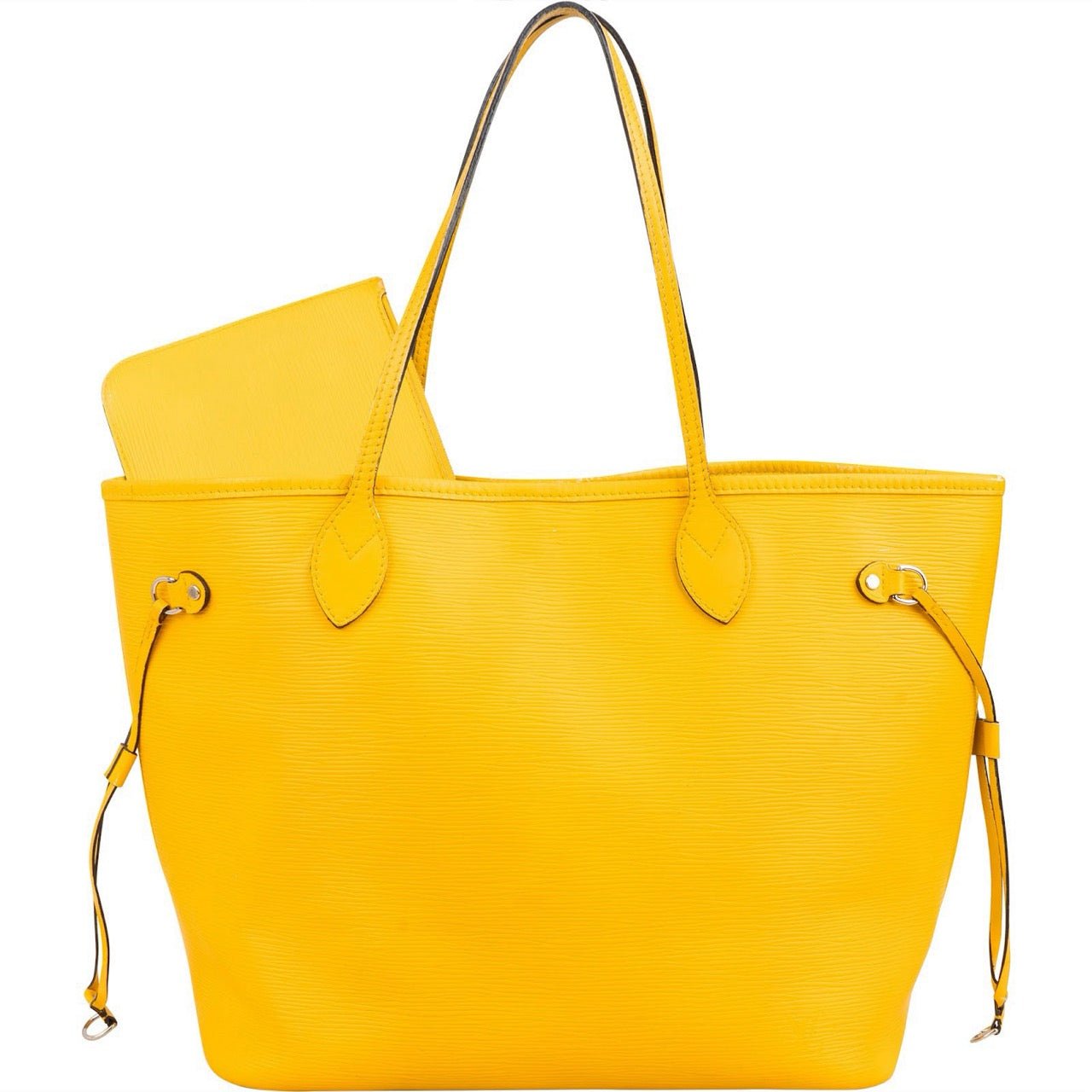 Louis Vuitton Yellow Epi Leather Neverfull MM Shoulder Bag Geel