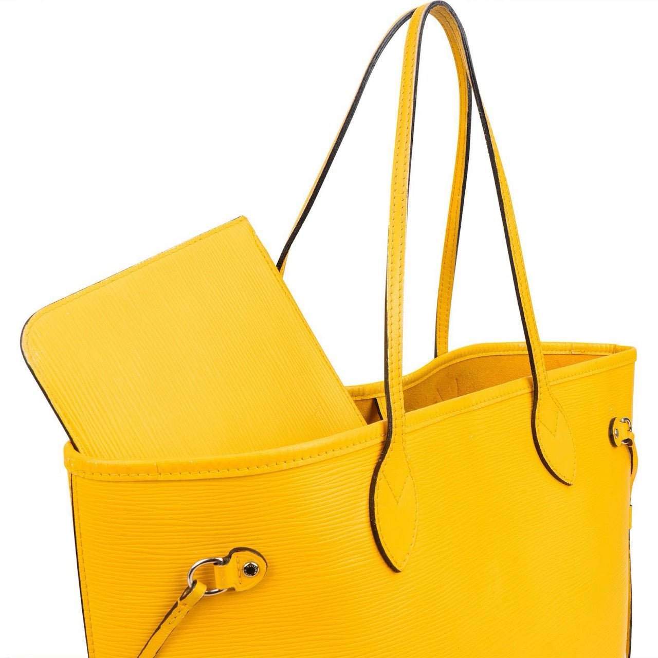 Louis Vuitton Yellow Epi Leather Neverfull MM Shoulder Bag Geel