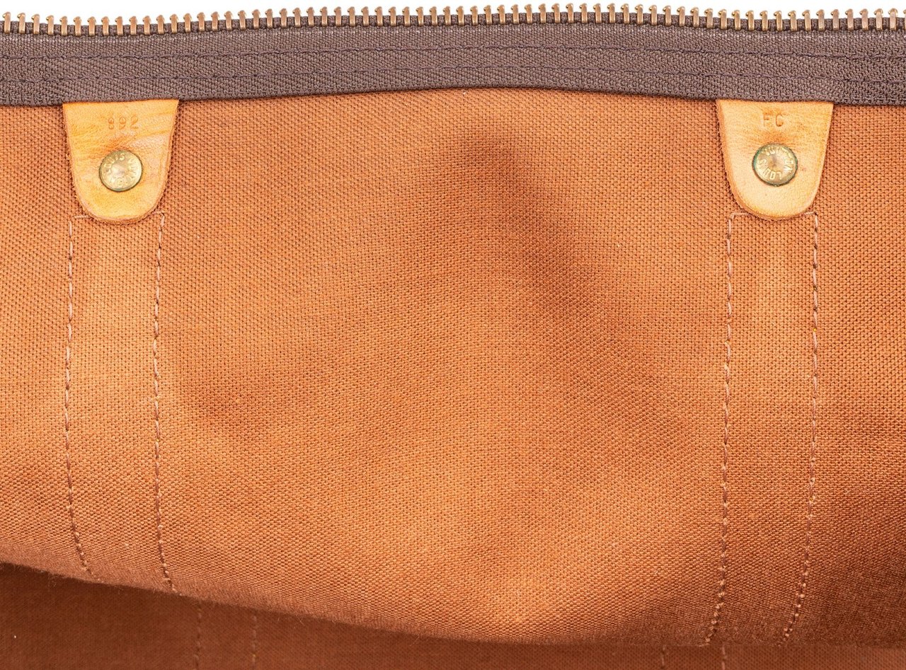 Louis Vuitton Monogram Canvas Keepall 55 Travel Bag Bruin