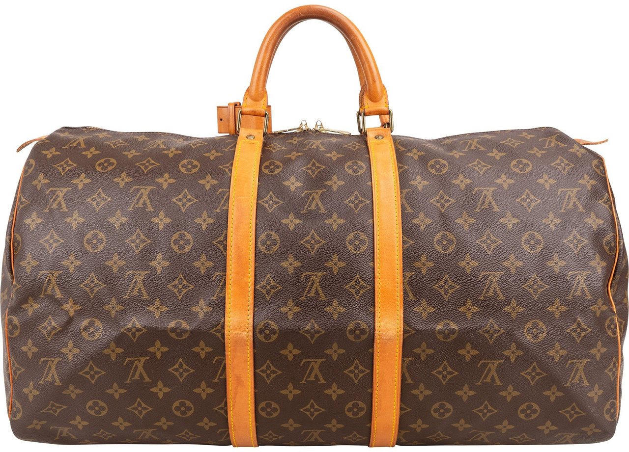 Louis Vuitton Monogram Canvas Keepall 55 Travel Bag Bruin
