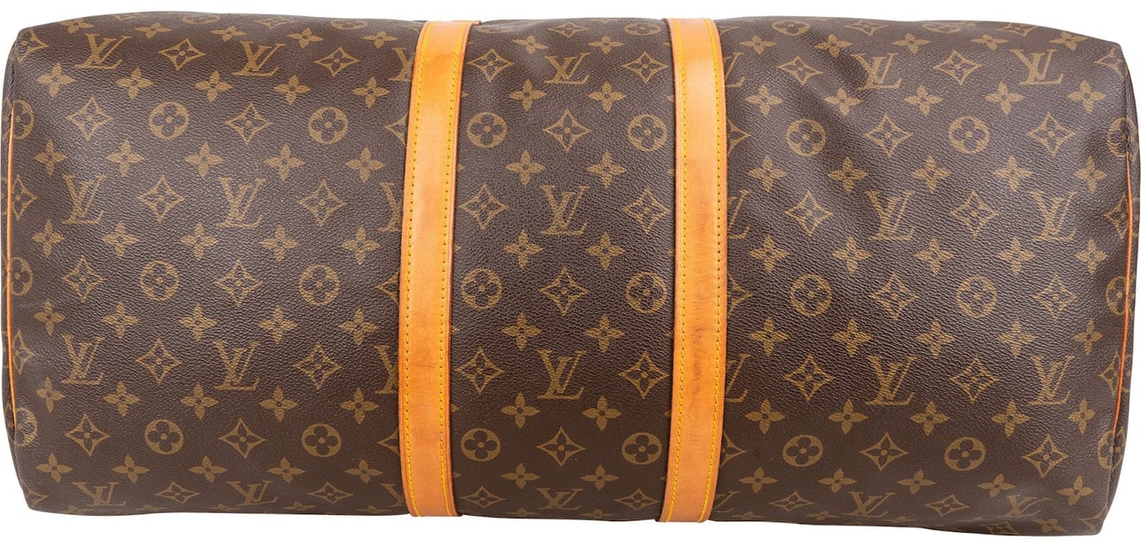 Louis Vuitton Monogram Canvas Keepall 55 Travel Bag Bruin
