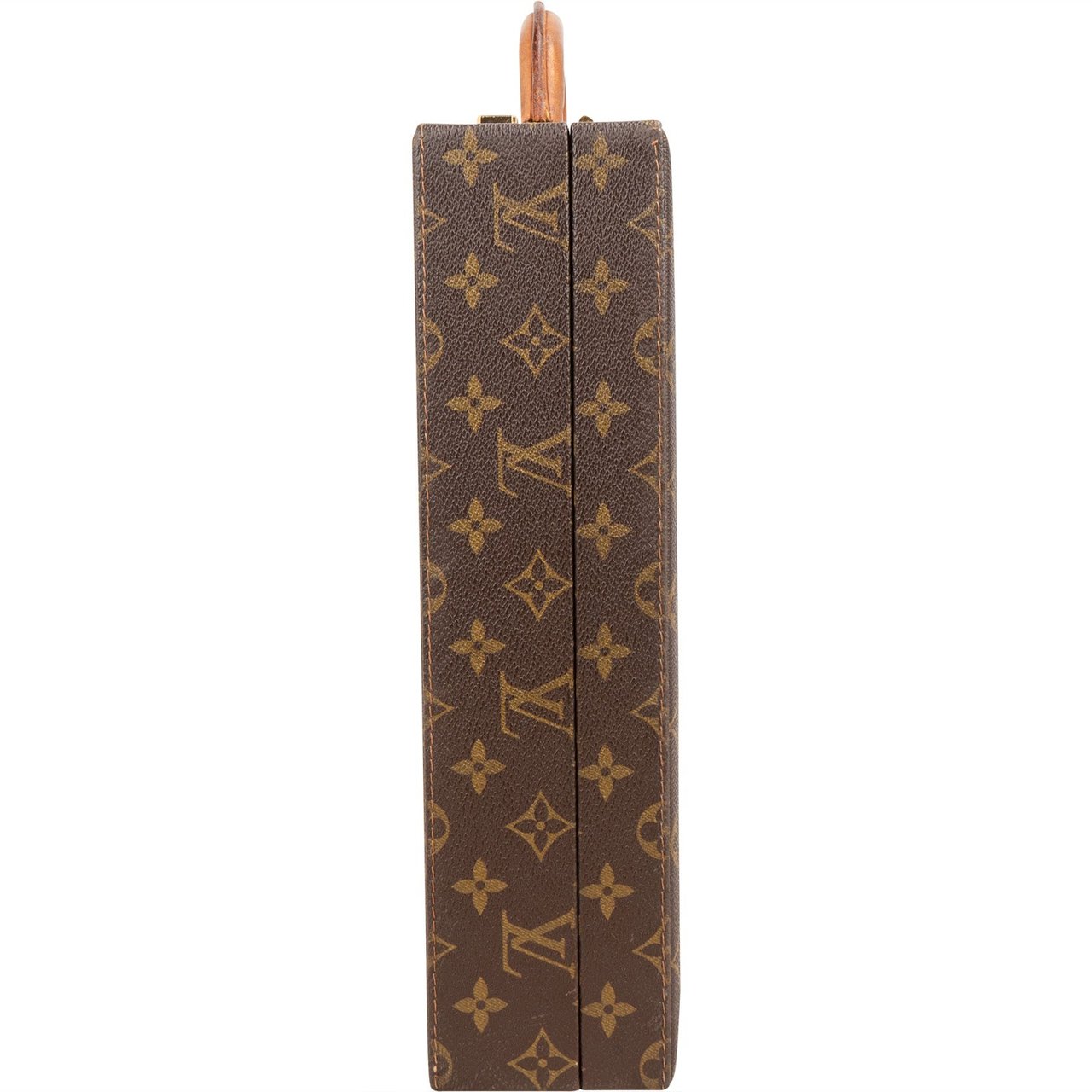 Louis Vuitton Monogram Canvas Président Briefcase Handbag Aktenkoffer Bruin