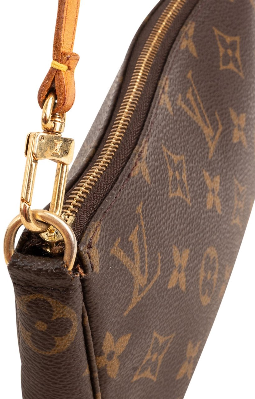 Louis Vuitton Monogram Canvas Pochette Accessoires Handbag Bruin