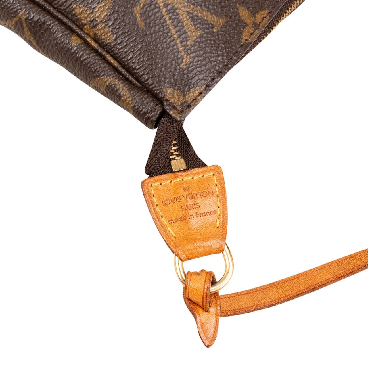 Louis Vuitton Monogram Canvas Pochette Accessoires Handbag Bruin
