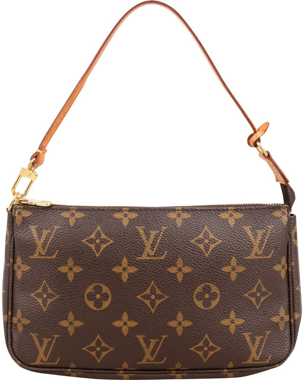 Louis Vuitton Monogram Canvas Pochette Accessoires Handbag Bruin