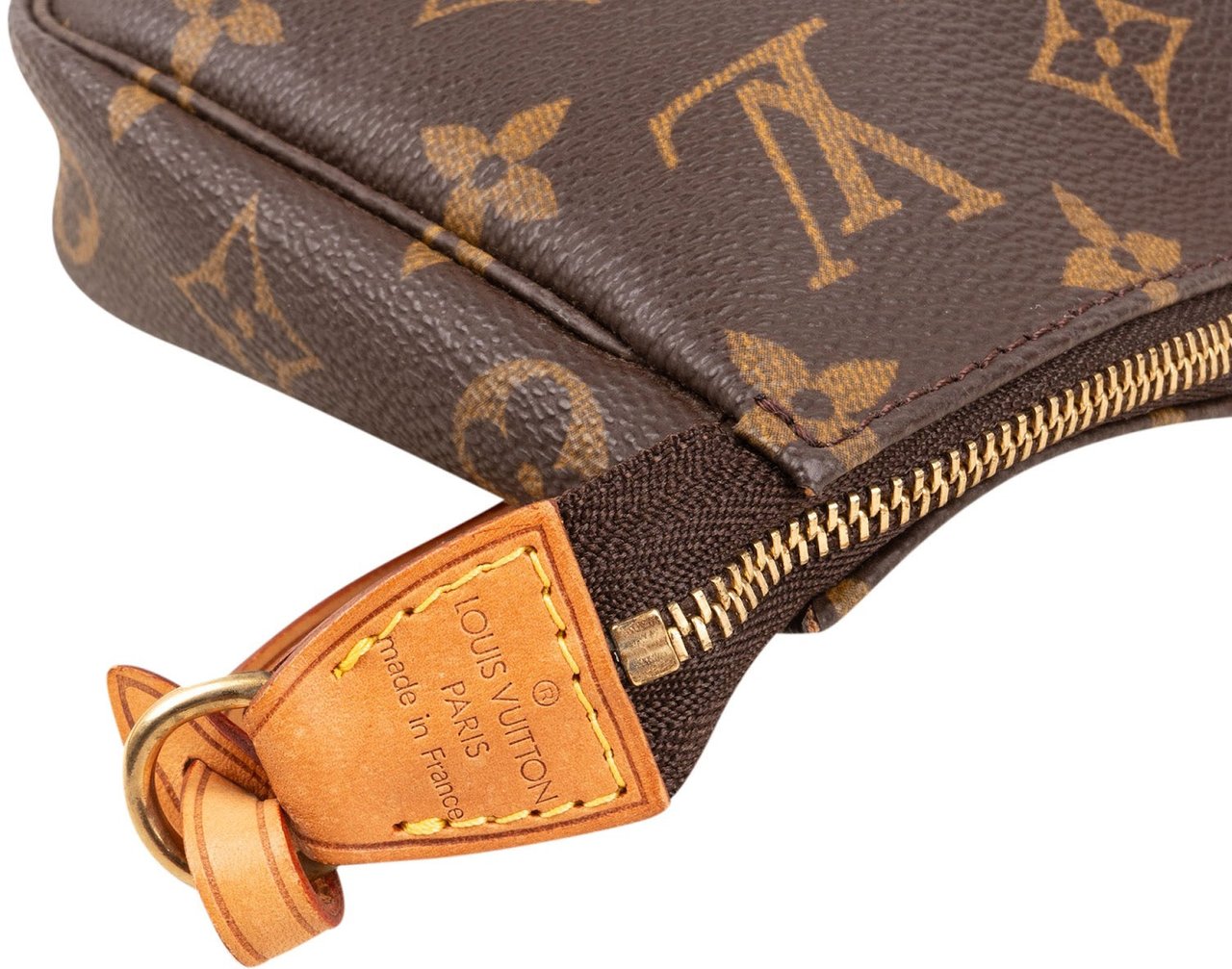 Louis Vuitton Monogram Canvas Pochette Accessoires Handbag Bruin
