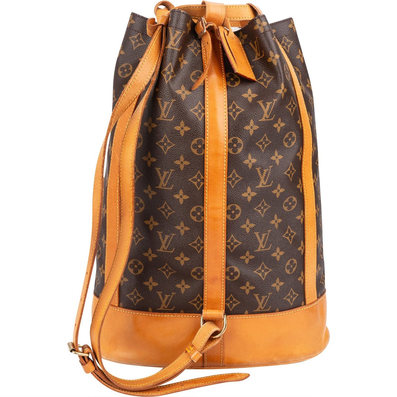 Louis Vuitton Monogram Canvas Randonnee GM Backpack Shoulder Bag Bruin