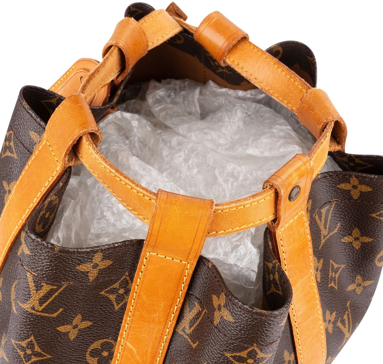Louis Vuitton Monogram Canvas Randonnee GM Backpack Shoulder Bag Bruin