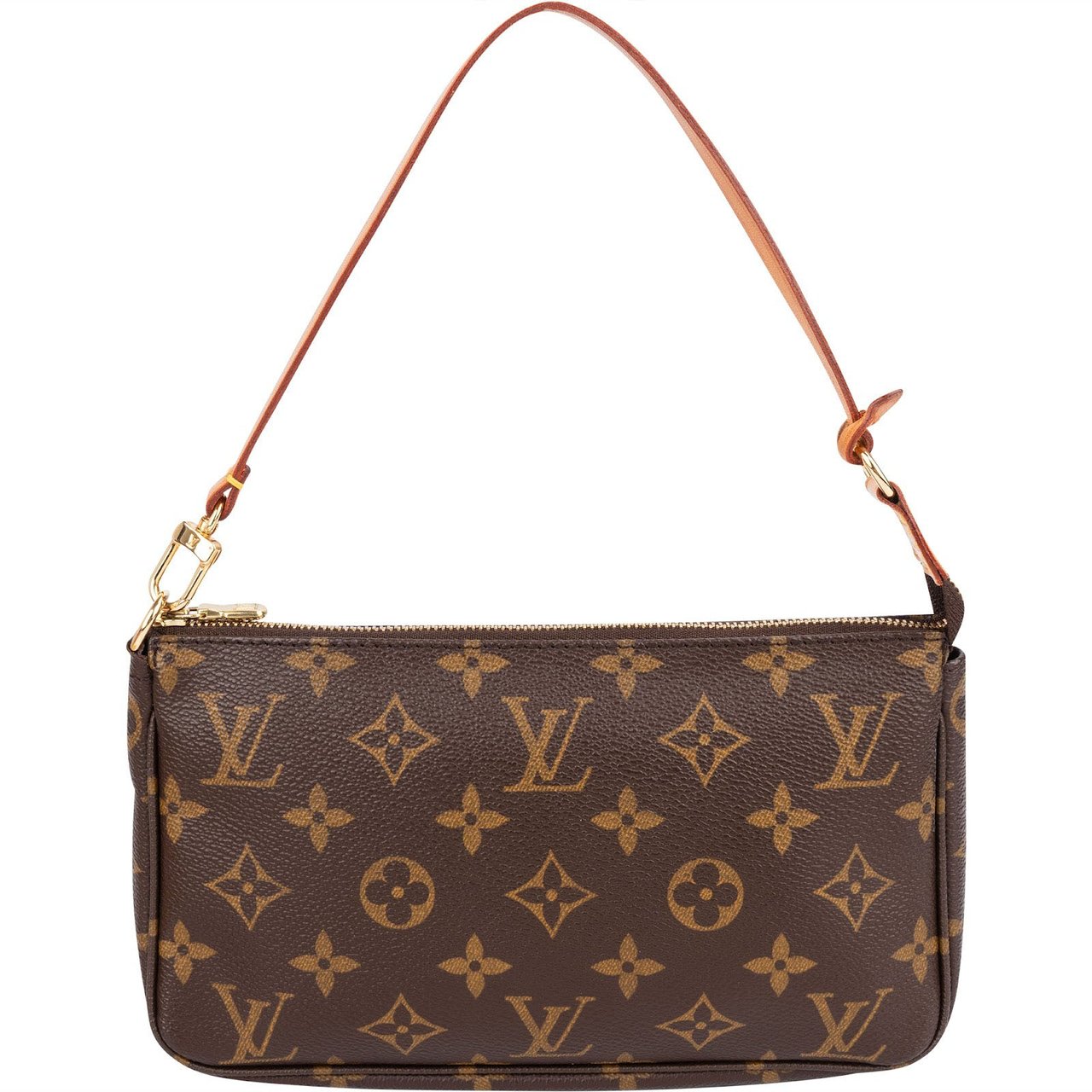 Louis Vuitton Monogram Canvas Pochette Accessoires Handbag Bruin