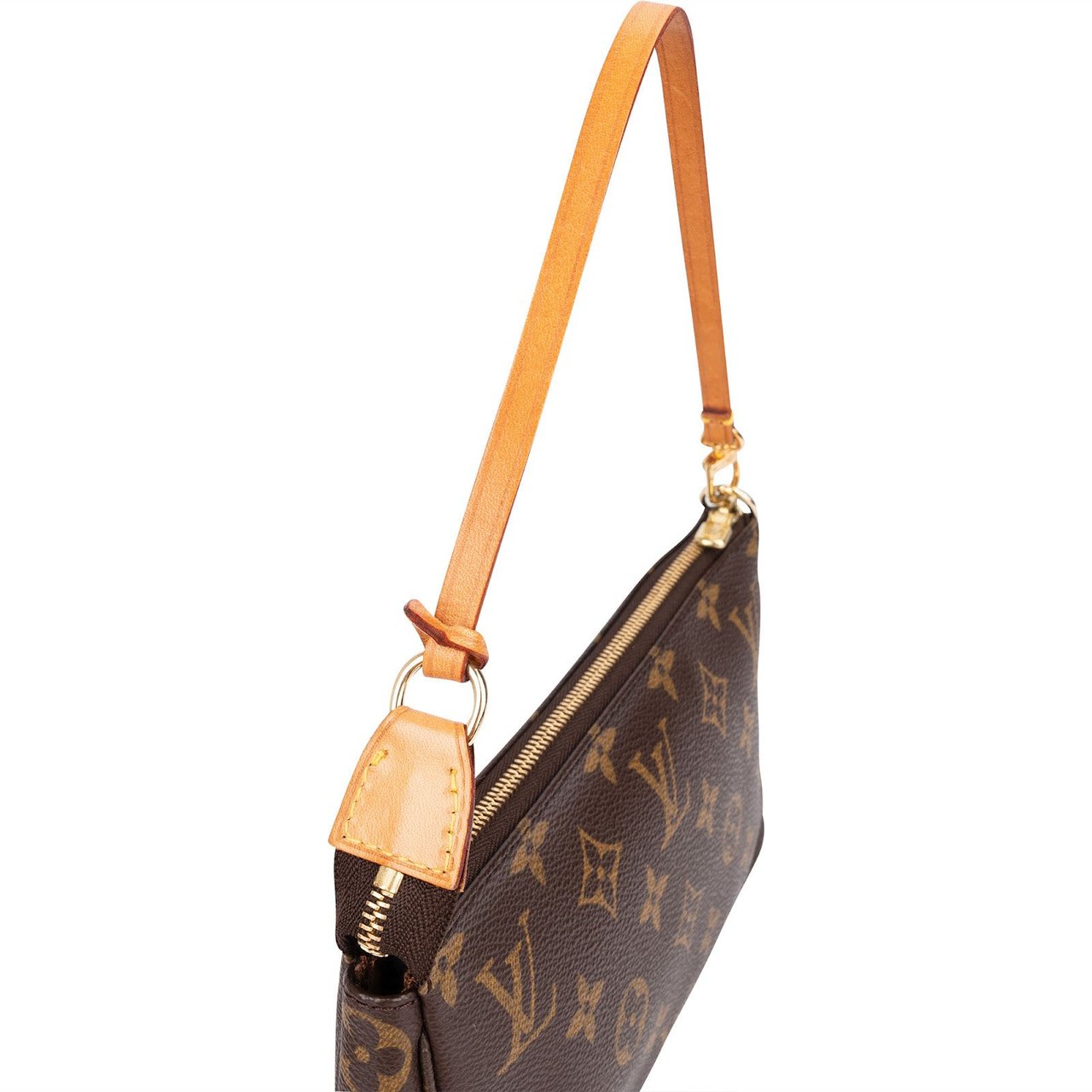 Louis Vuitton Monogram Canvas Pochette Accessoires Handbag Bruin