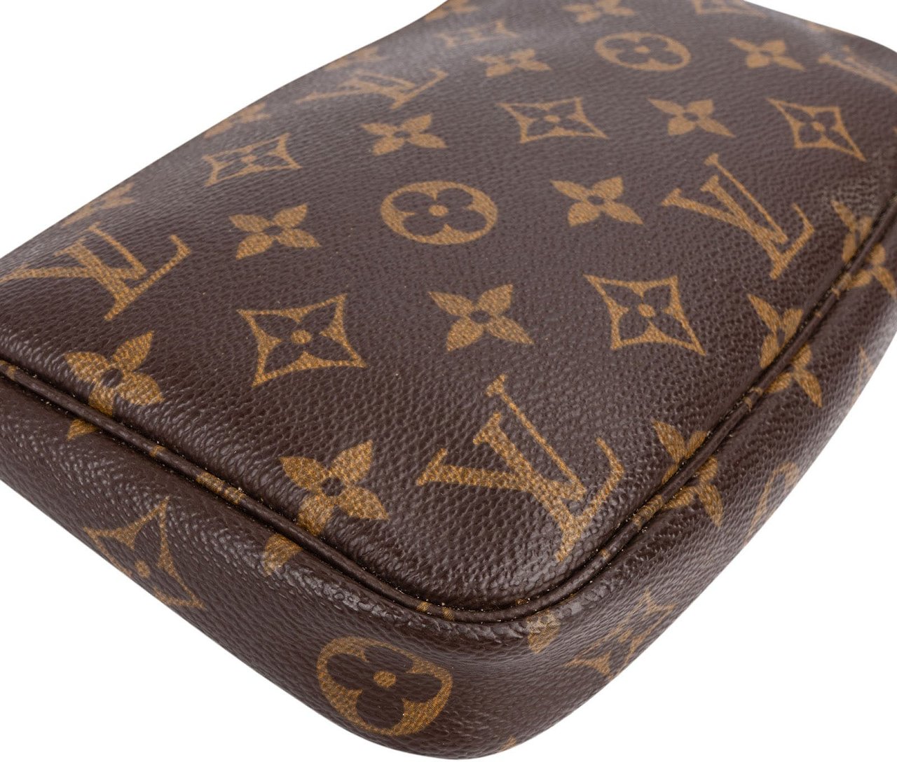 Louis Vuitton Monogram Canvas Pochette Accessoires Handbag Bruin