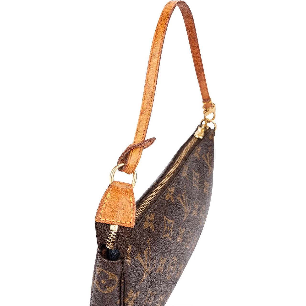 Louis Vuitton Monogram Canvas Pochette Accessoires Handbag Bruin