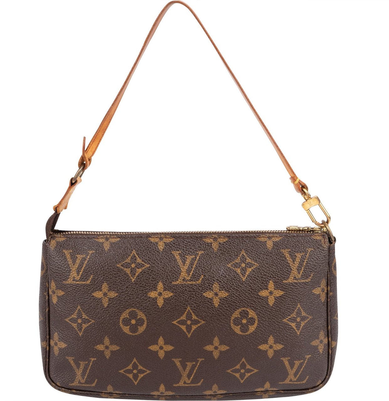 Louis Vuitton Monogram Canvas Pochette Accessoires Handbag Bruin