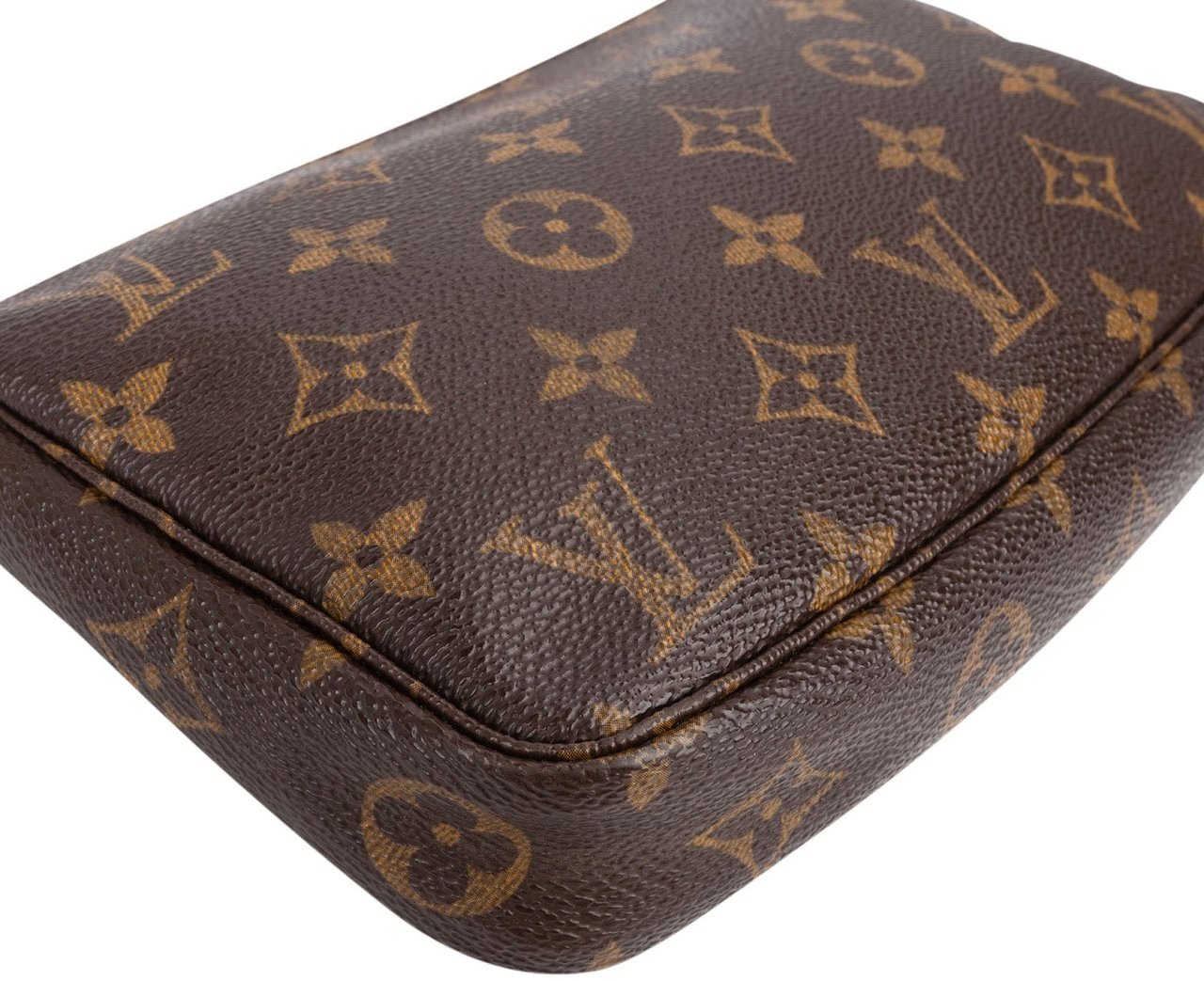 Louis Vuitton Monogram Canvas Pochette Accessoires Handbag Bruin