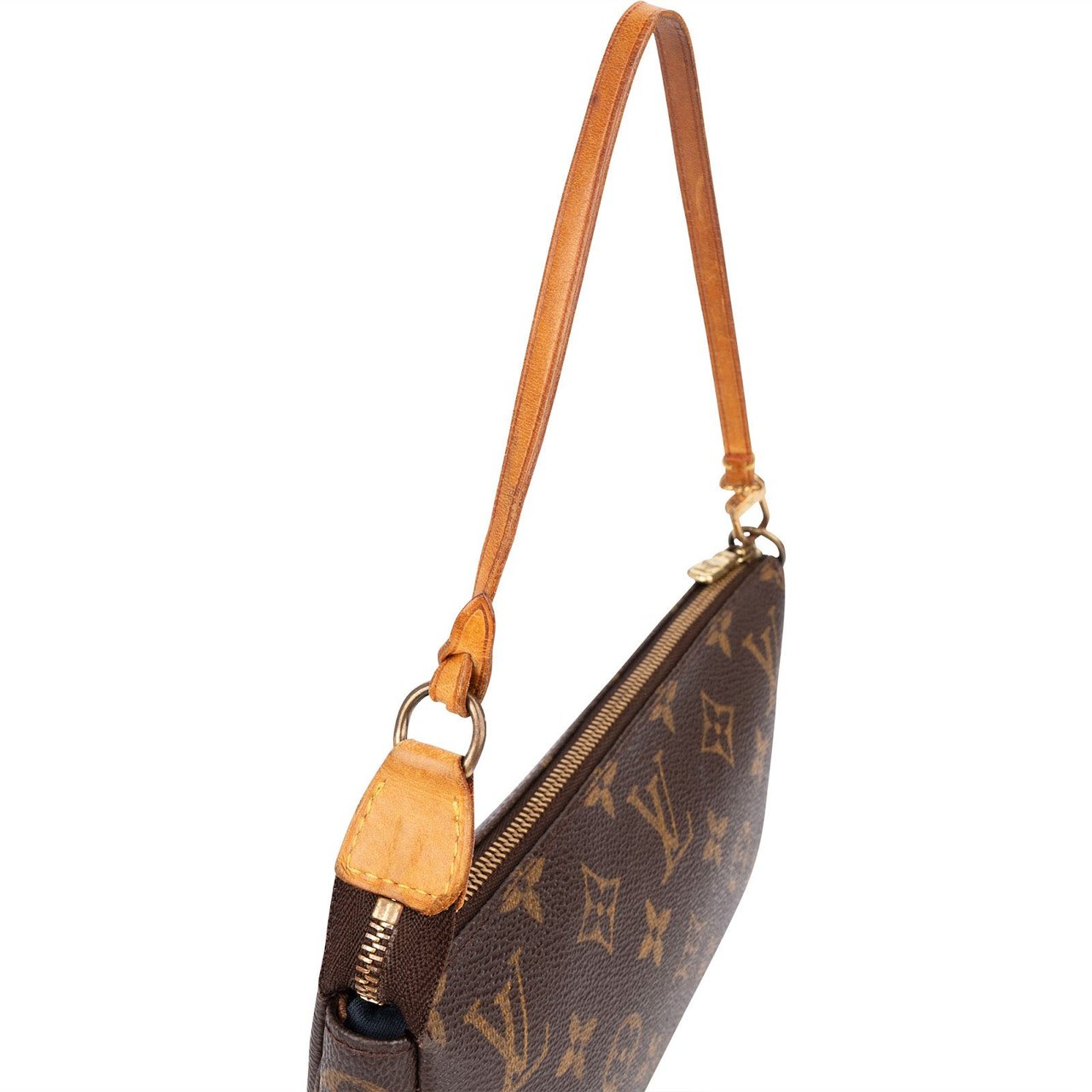 Louis Vuitton Monogram Canvas Pochette Accessoires Handbag Bruin