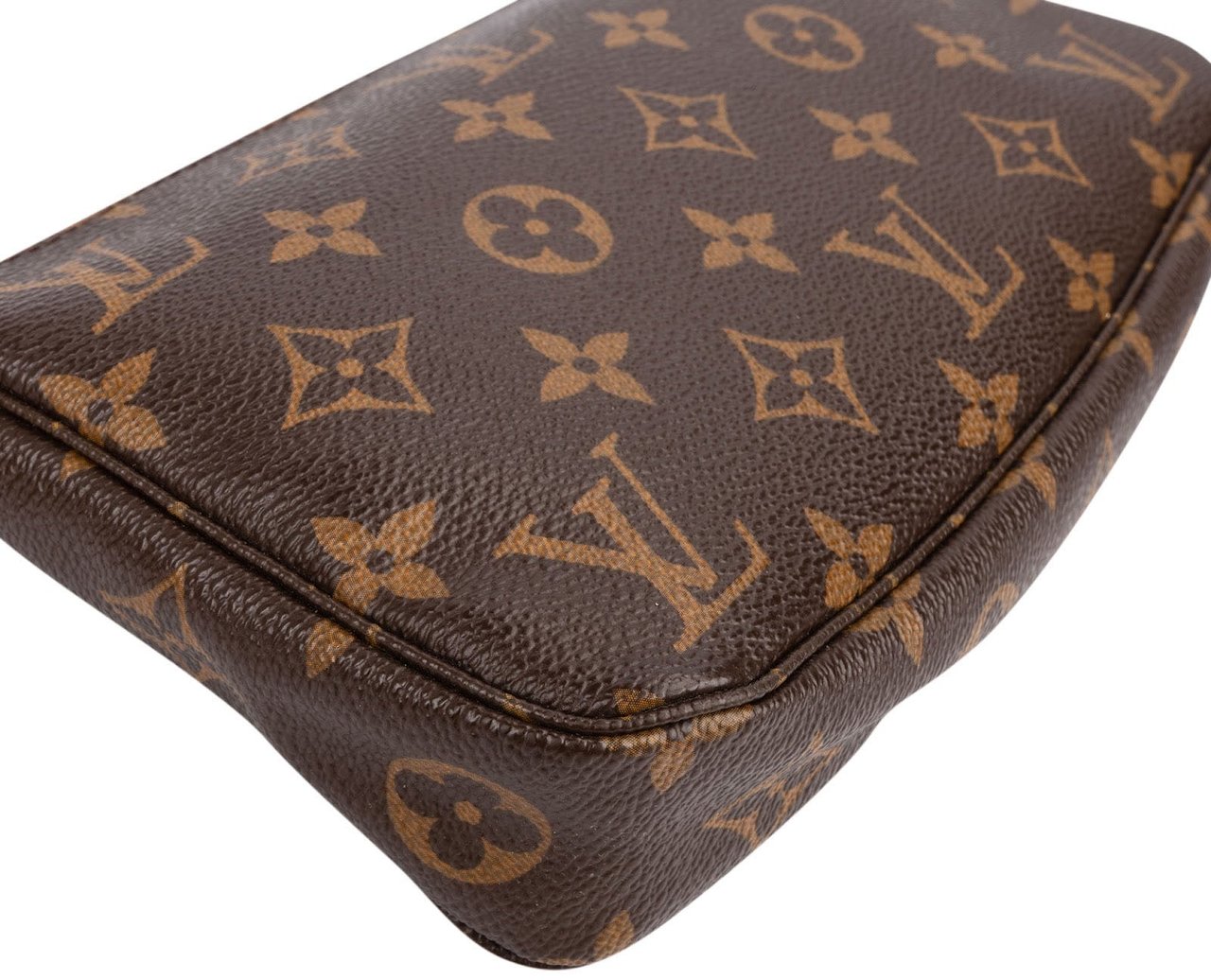 Louis Vuitton Monogram Canvas Pochette Accessoires Handbag Bruin