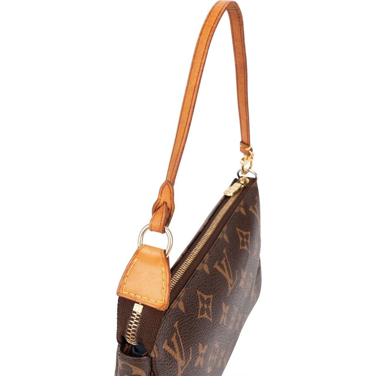 Louis Vuitton Monogram Canvas Pochette Accessoires Handbag Bruin