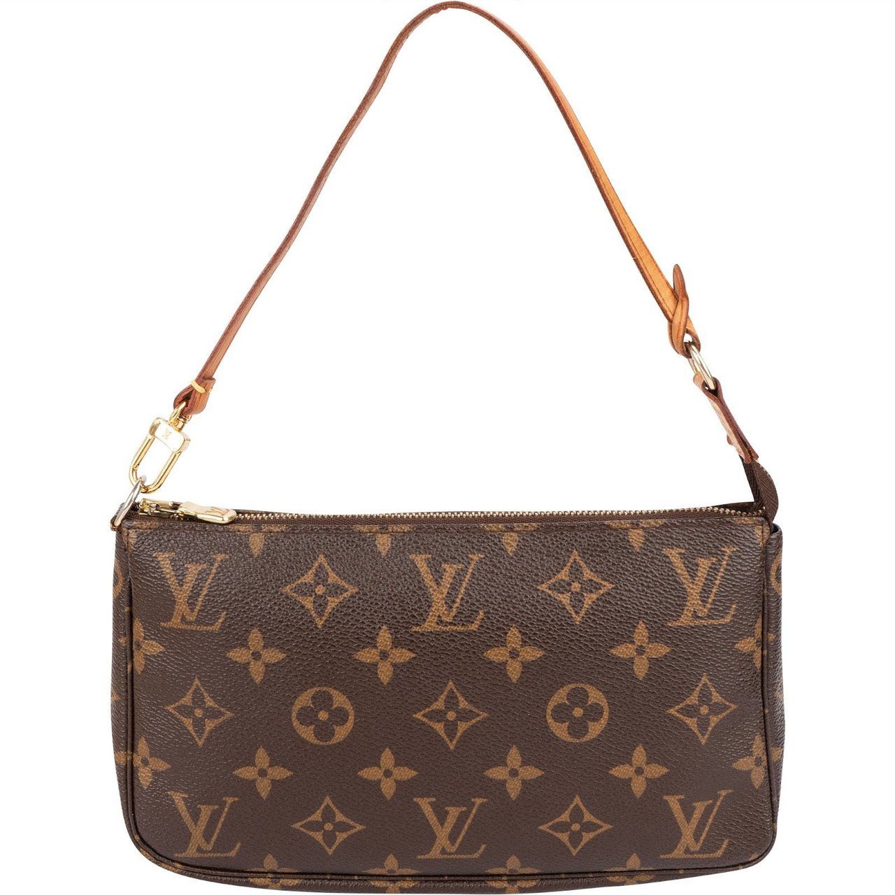 Louis Vuitton Monogram Canvas Pochette Accessoires Handbag Bruin