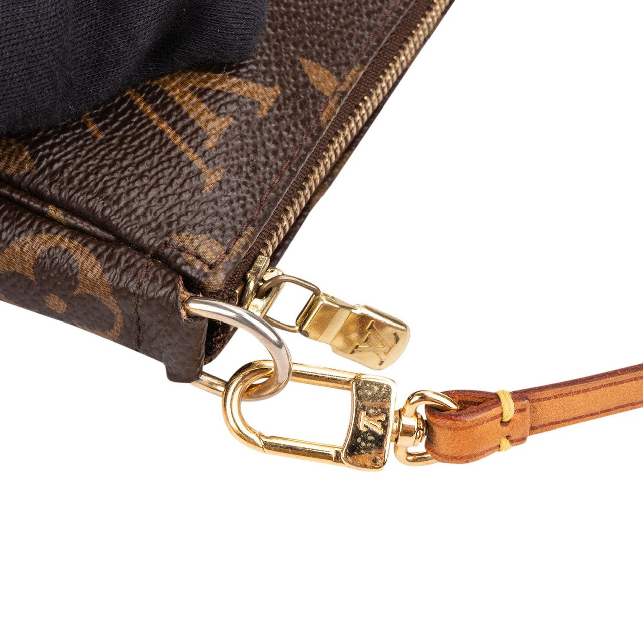 Louis Vuitton Monogram Canvas Pochette Accessoires Handbag Bruin