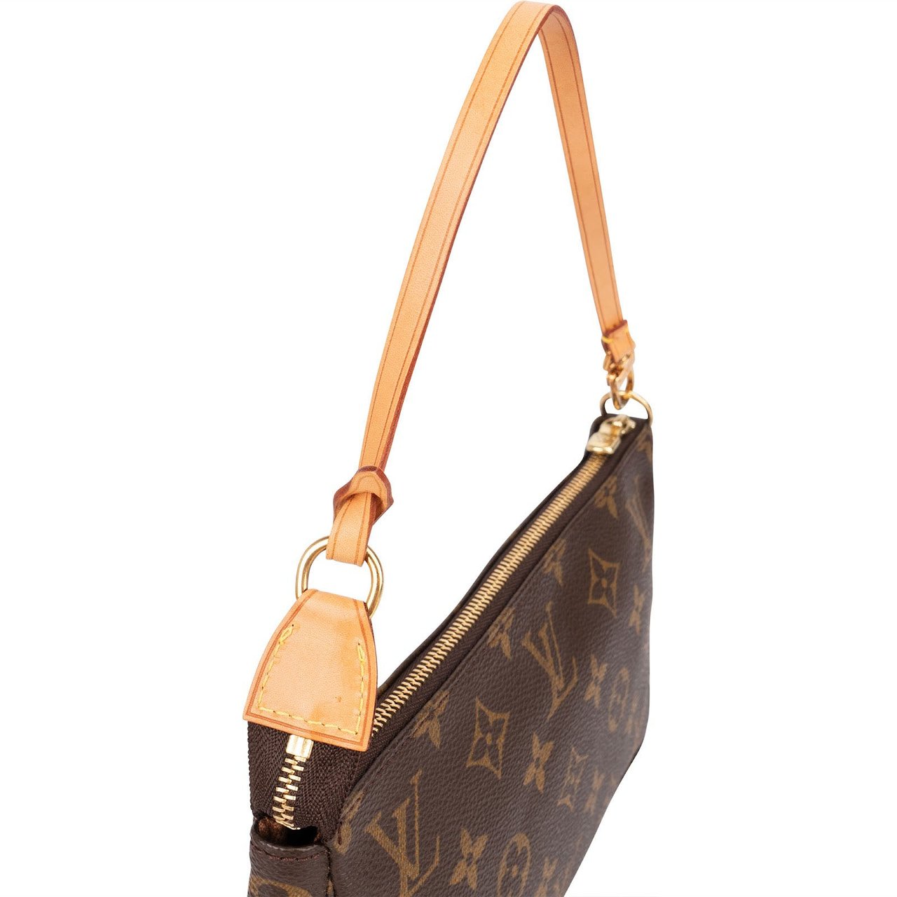 Louis Vuitton Monogram Canvas Pochette Accessoires Handbag Bruin