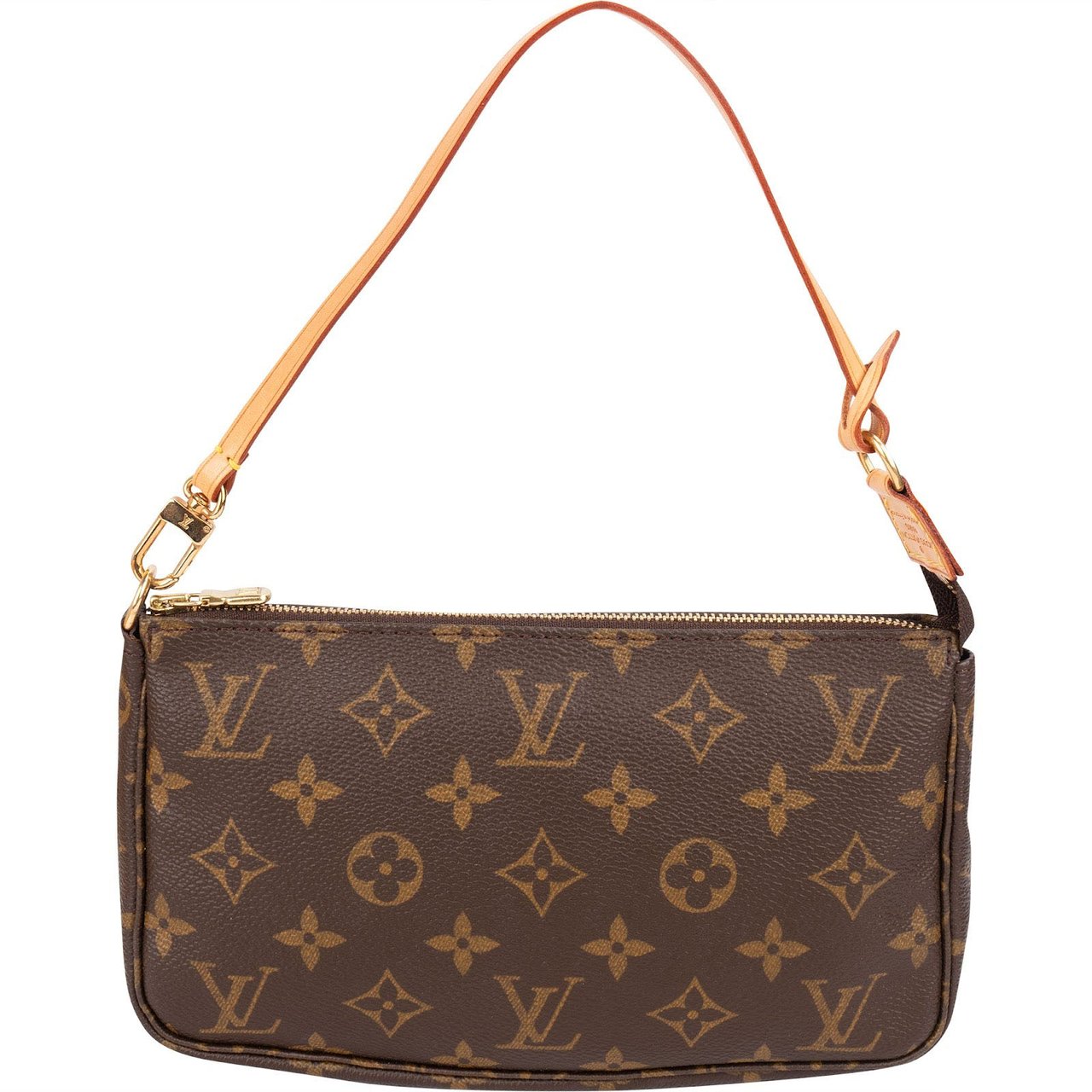 Louis Vuitton Monogram Canvas Pochette Accessoires Handbag Bruin