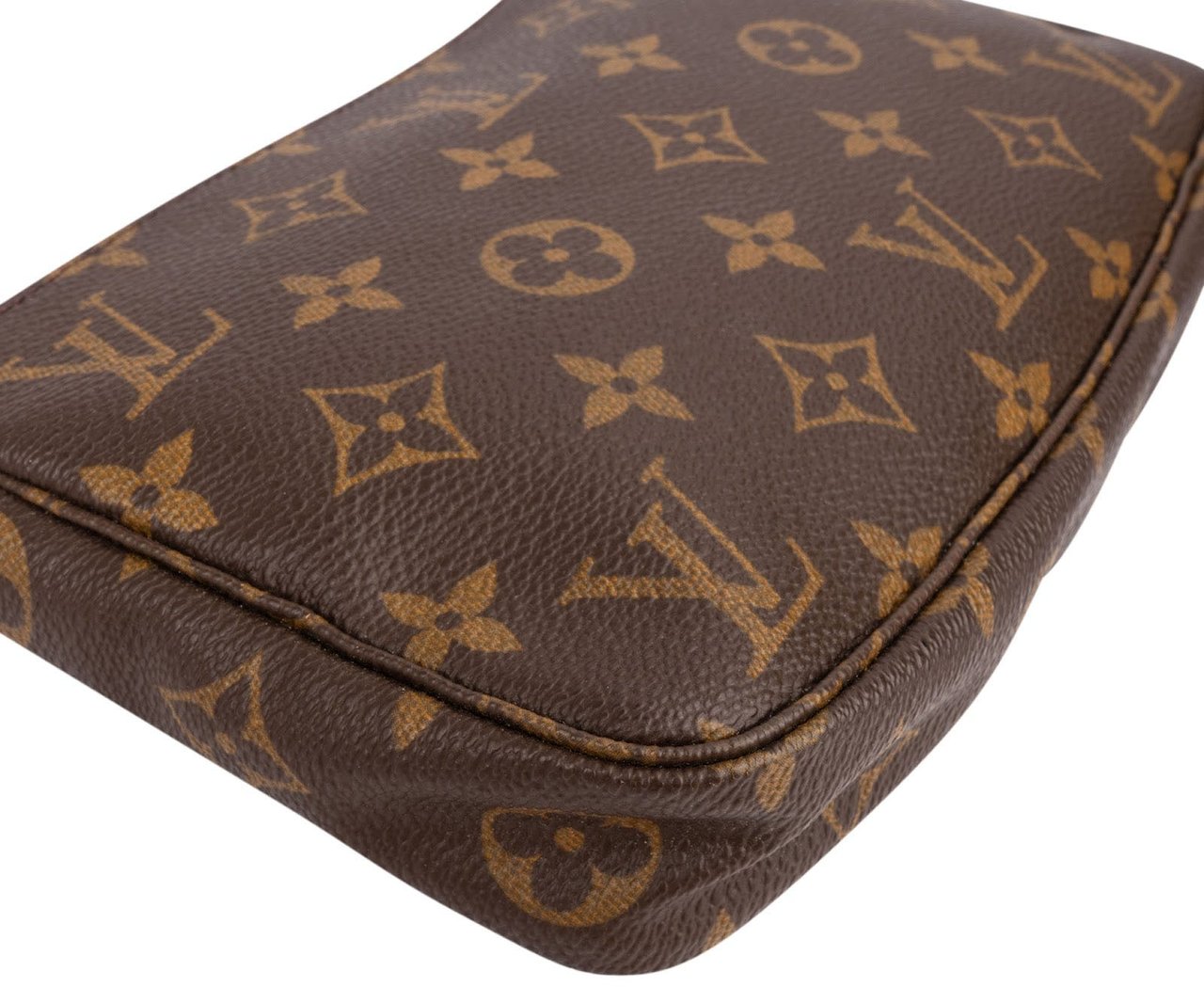 Louis Vuitton Monogram Canvas Pochette Accessoires Handbag Bruin